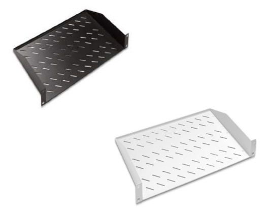 AA-RMR01U25-A-XX 19'' 1U D=250mm Rack Mount 2 noktadan bağlantılı Sabit Raf, Ager