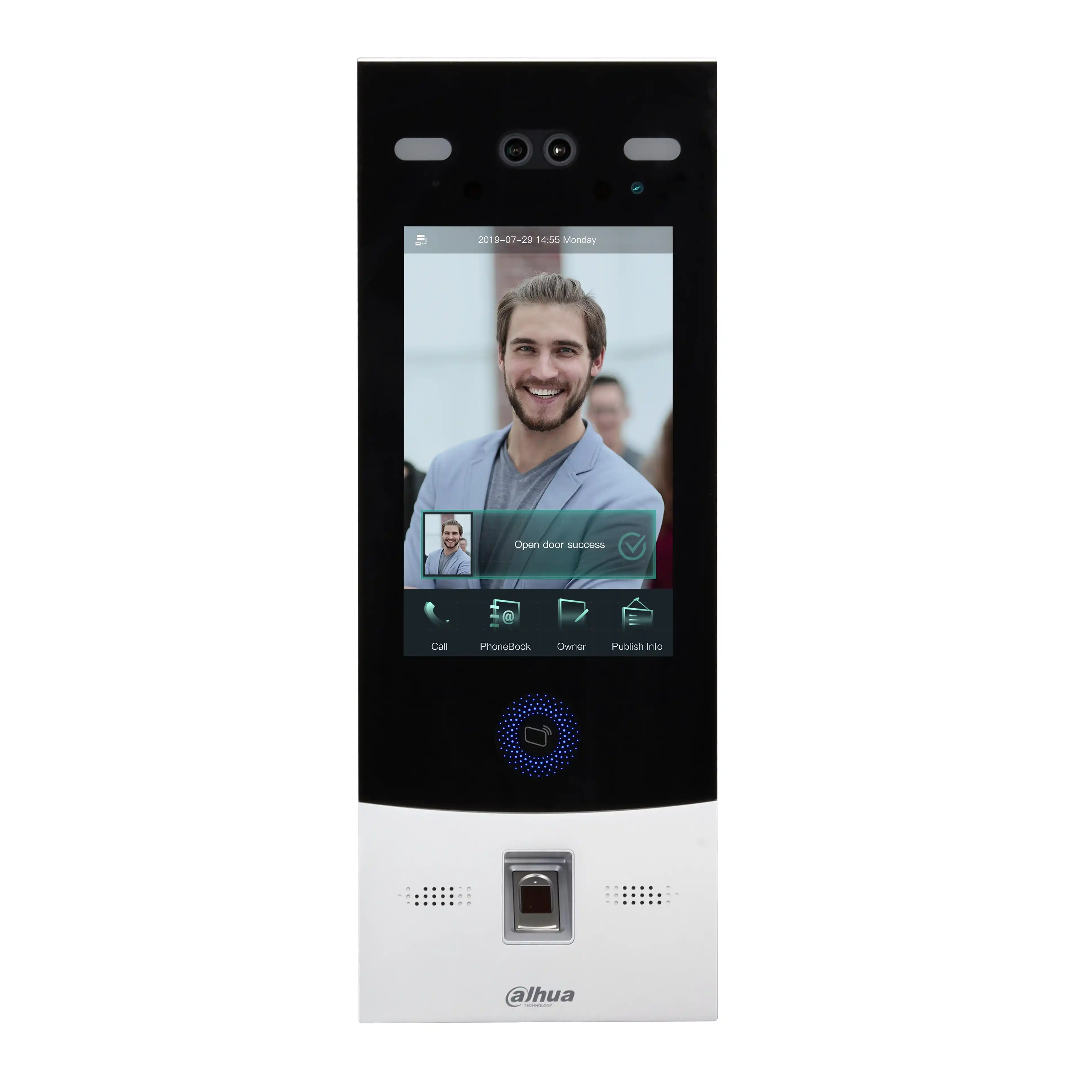 DHI-VTO7541G Yüz Tanımalı Apartman Tipi Dokunmatik Zil Paneli