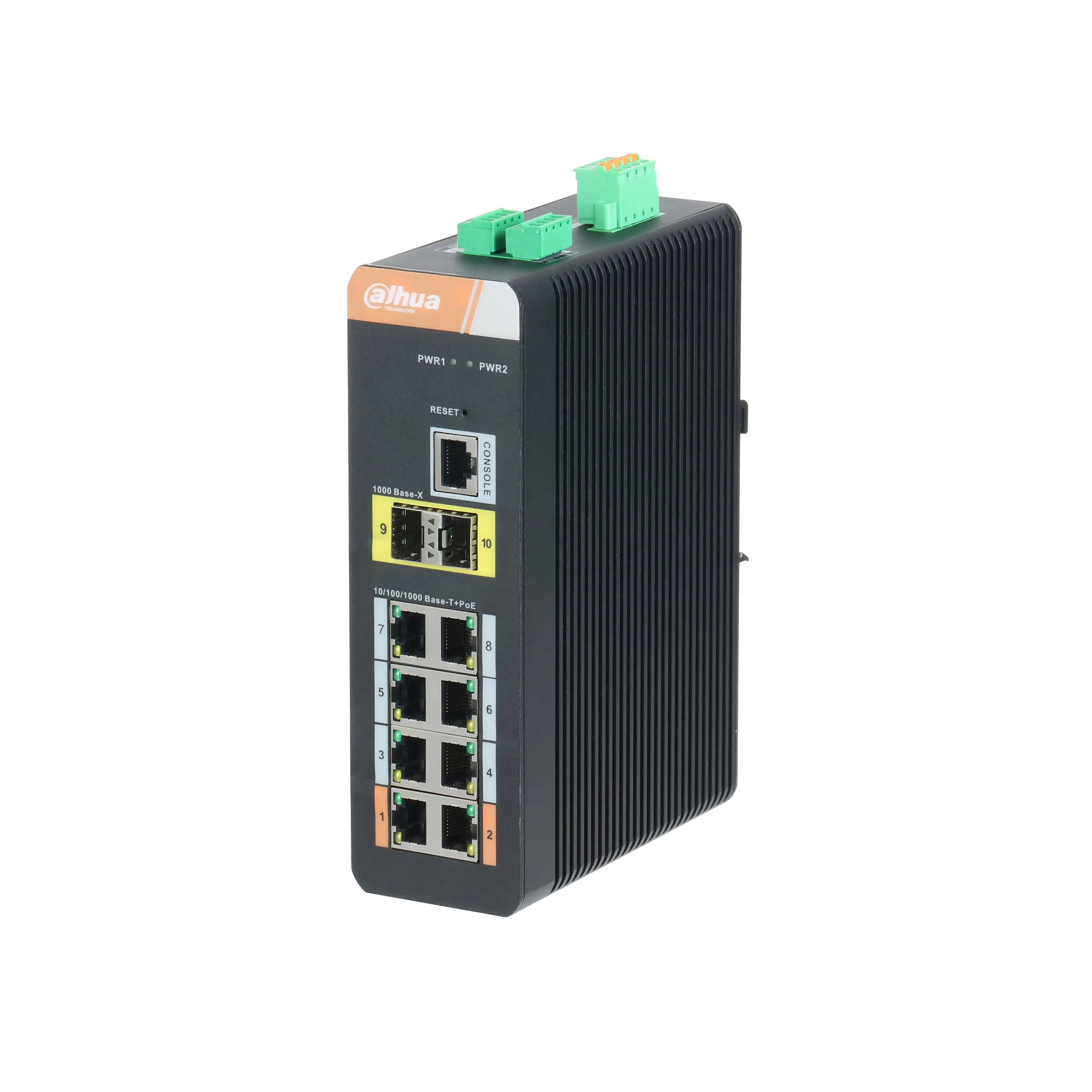 PFS4210-8GT-DP 8 Port Gigabit PoE Endüstriyel Switch (8GE PoE + 2GE SFP Total 120W PoE ) 